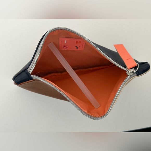 Ipsy Color Block Zipper Make Up bag - Picture 4 of 4